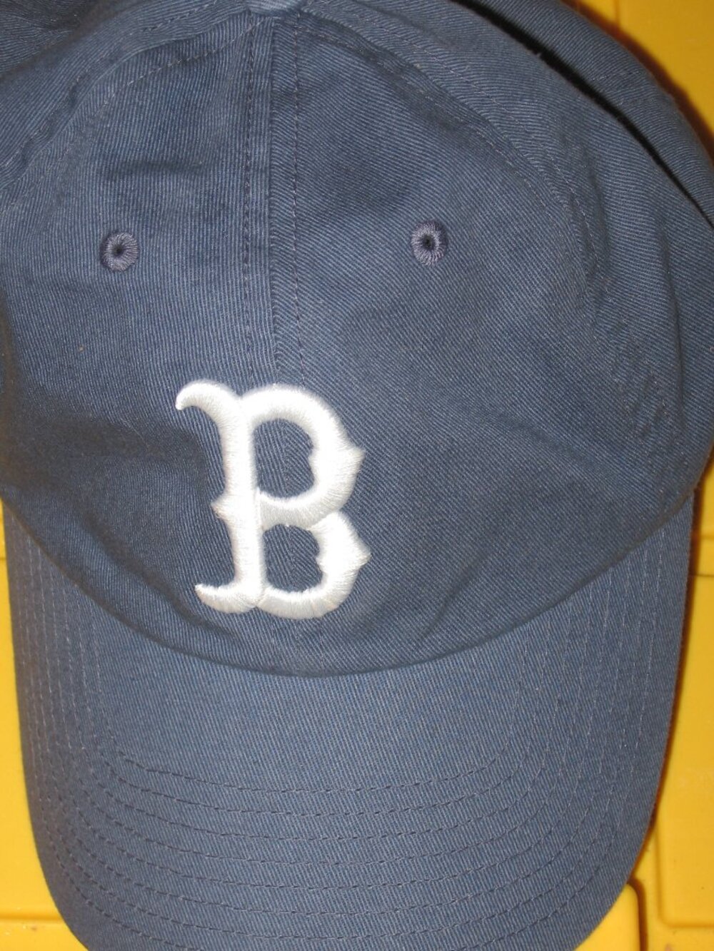 Boston Red Sox Baseball Cap Blue with White B Fan Favorites One Size Adjustable